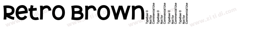 Retro Brown字体转换